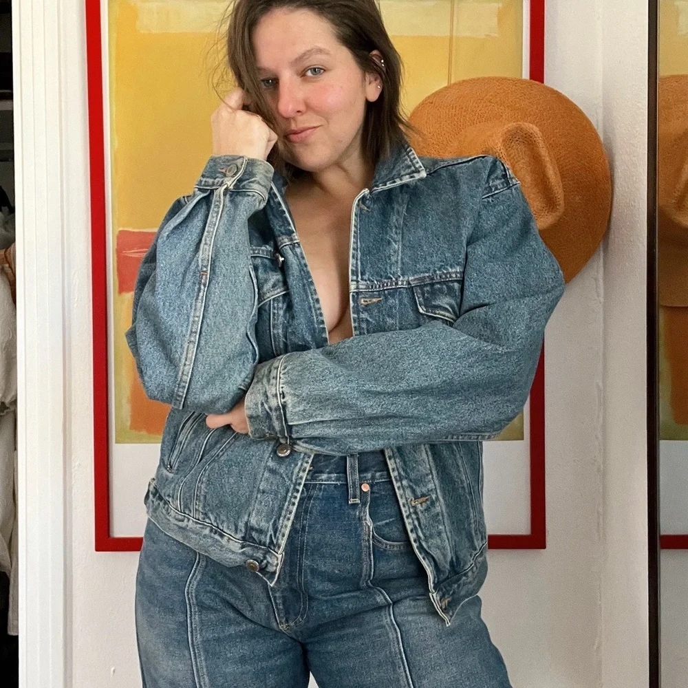 Vintage Old Navy Denim Trucker Jacket - Picture 8 of 9